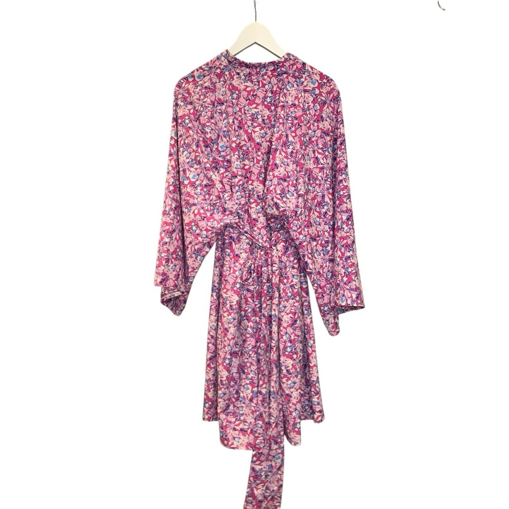 Coolibar Dress Size XXL Black UPF 50+ Colorful Pink Lightweight Tie Waist‎ - Picture 3 of 6